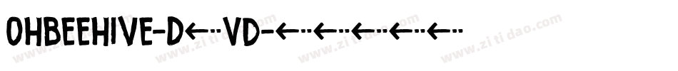 OhBeehive-D4Vd字体转换 OhBeehive-D4Vd字体转换