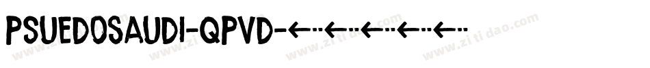 PsuedoSaudi-qPVd字体转换