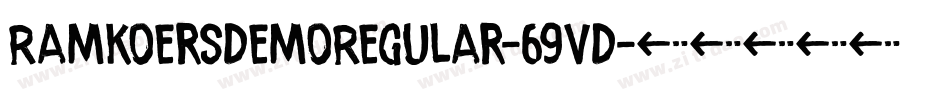 RamkoersDemoRegular-69VD字体转换
