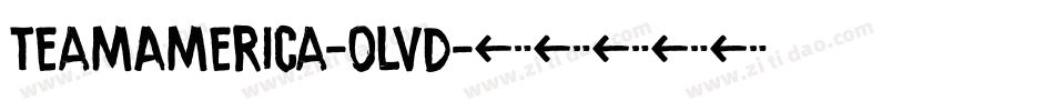 TeamAmerica-oLVd字体转换