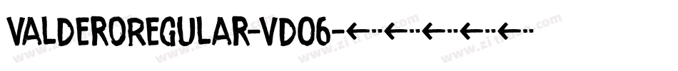 ValderoRegular-Vd06字体转换