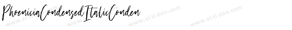 PhoeniciaCondensedItalicCondensedItalic-ZAoB字体转换
