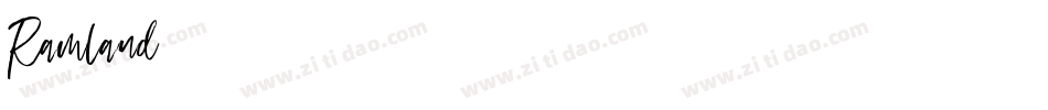 Ramland字体转换