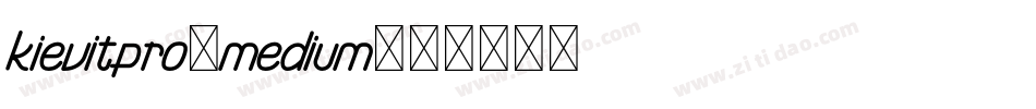 kievitpro-medium字体转换