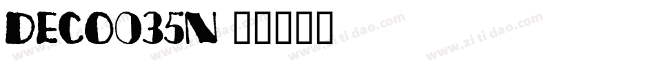 Deco035n字体转换