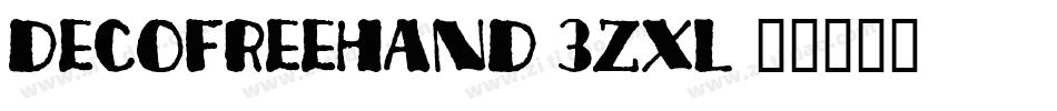 DecoFreehand-3zXL字体转换
