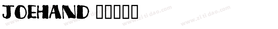 Joehand字体转换