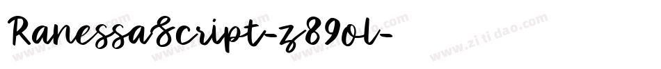 RanessaScript-z89ol字体转换