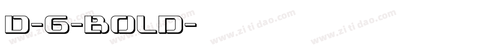 D-6-Bold字体转换