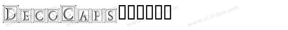 DecoCaps字体转换