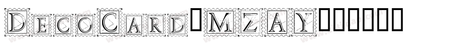 DecoCard-MZAY字体转换