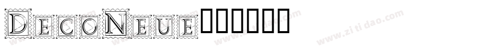 DecoNeue字体转换