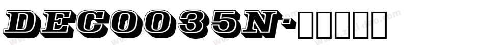 Deco035n字体转换