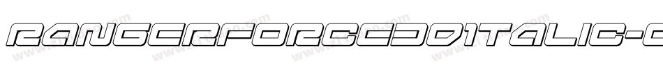 RangerForce3DItalic-qZ2n2字体转换 RangerForce3DItalic-qZ2n2字体转换