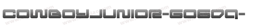 CowboyJunior-GO6Dq字体转换