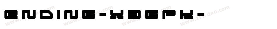 Ending-X3GpK字体转换