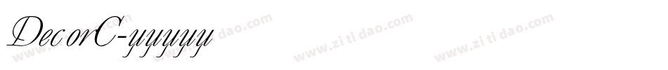 DecorC字体转换