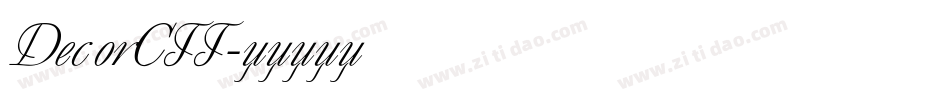 DecorCTT字体转换