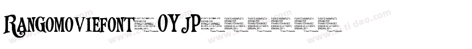 Rangomoviefont-OYjP字体转换