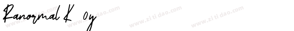 Ranormal-K770y字体转换
