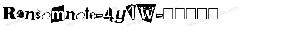 Ransomnote-4y1W字体转换