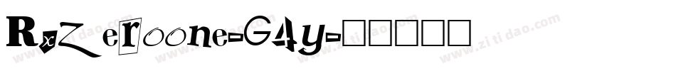 RxZeroone-G4y字体转换 RxZeroone-G4y字体转换