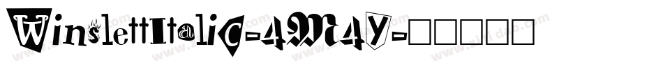 WinslettItalic-4M4Y字体转换 WinslettItalic-4M4Y字体转换