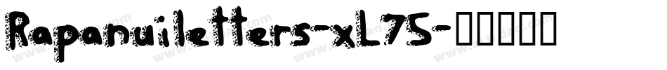 Rapanuiletters-xL75字体转换