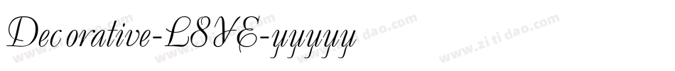 Decorative-L8YE字体转换