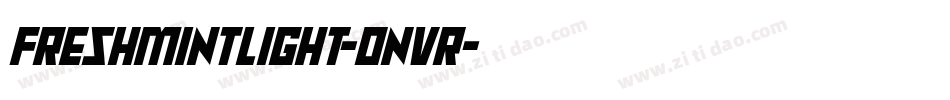 FreshMintLight-0nVr字体转换