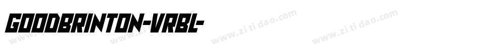 GoodBrinton-VrBl字体转换