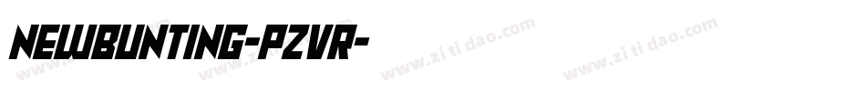 Newbunting-pZVr字体转换