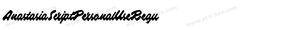 AnastasiaScriptPersonalUseRegular-KDVA字体转换