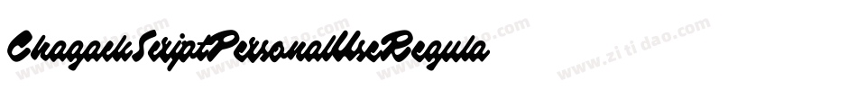 ChagackScriptPersonalUseRegular-oWBx字体转换