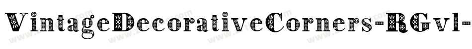 VintageDecorativeCorners-RGvl字体转换