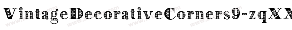 VintageDecorativeCorners9-zqXX字体转换
