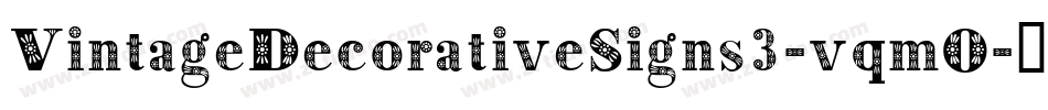 VintageDecorativeSigns3-vqmO字体转换