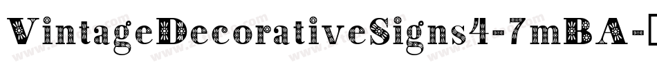 VintageDecorativeSigns4-7mBA字体转换