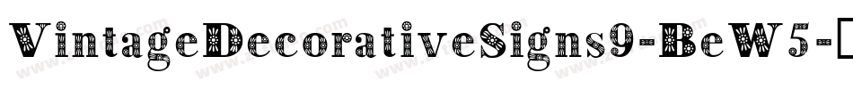 VintageDecorativeSigns9-BeW5字体转换