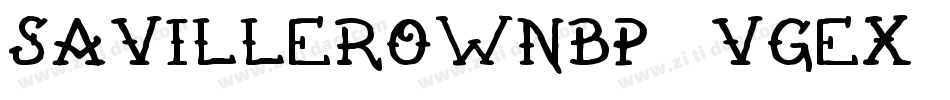 SavilleRowNbp-Vgex字体转换