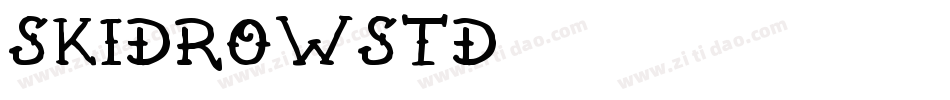 SkidRowStd字体转换