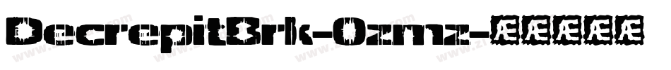 DecrepitBrk-0zmz字体转换