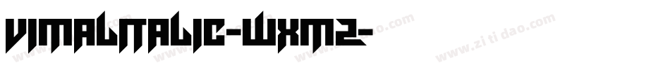 VimalItalic-wXMz字体转换