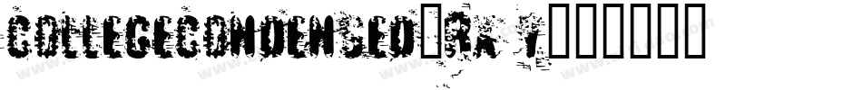 CollegeCondensed-rx1y字体转换