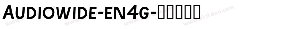 Audiowide-en4g字体转换