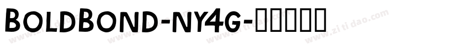 BoldBond-ny4g字体转换