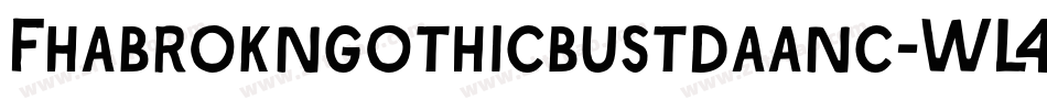 Fhabrokngothicbustdaanc-WL4G字体转换