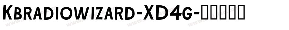 Kbradiowizard-XD4g字体转换 Kbradiowizard-XD4g字体转换