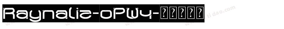 Raynaliz-0PW4字体转换