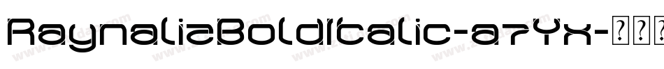 RaynalizBoldItalic-a7Yx字体转换